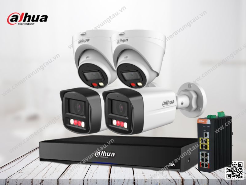 Lắp Trọn Bộ 4 Camera IP Dahua