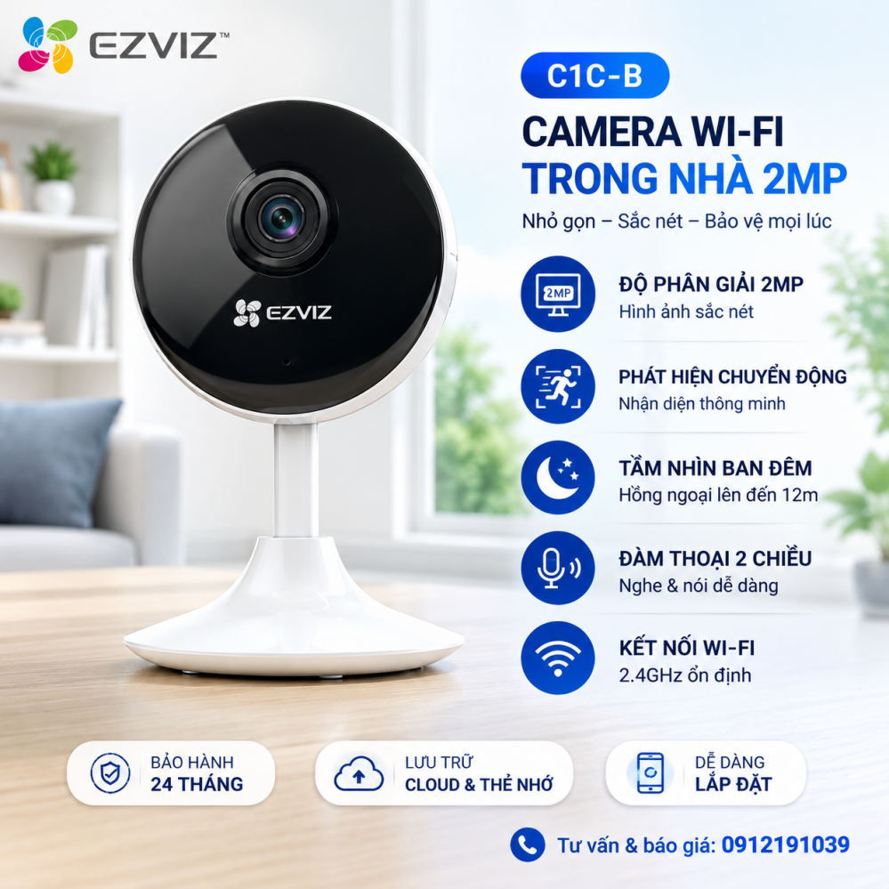 Camera Wifi EZVIZ C1C-B